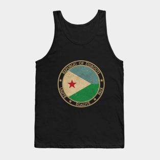 Vintage Republic of Djibouti Africa African Flag Tank Top